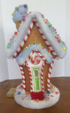 Lighted Gingerbread House Christmas Figurine ...