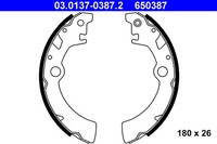 ATE Bremsbackensatz 03.0137-0387.2 FüR Suzuki Wagon EM MH21 MH22 RC410 SR410 4WD