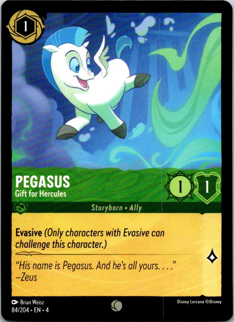 Pegasus - Gift for Hercules - 84/204 - Ursula's Return - Lorcana - NM