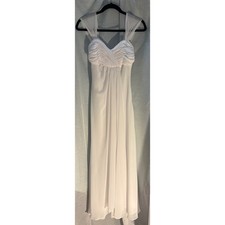 DBStudio A-Line Chiffon Bridal Dress Minimalist Quiet Luxury Sheer Flowy