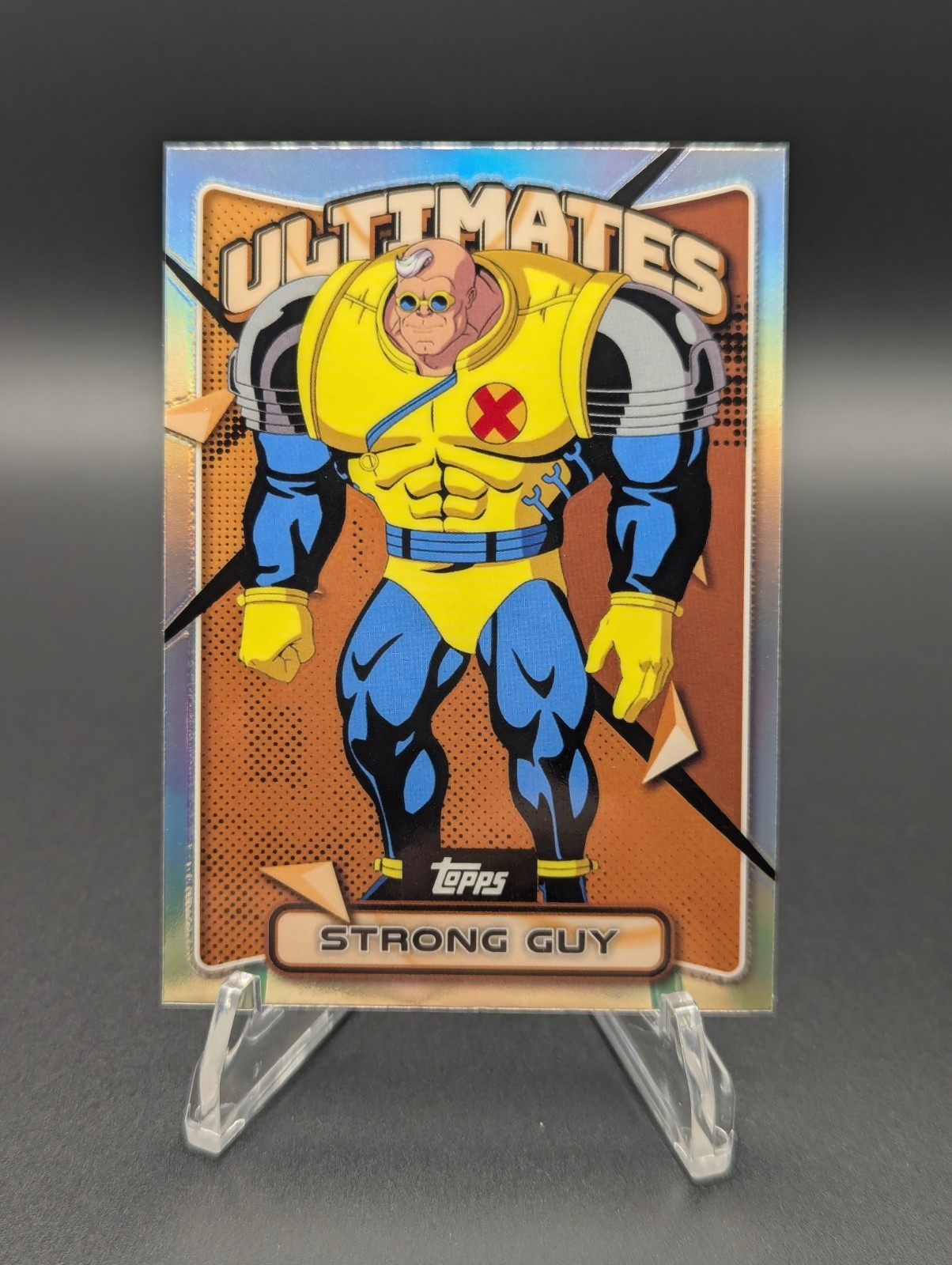 2025 Topps Finest Marvel X-Men '97 Silver Refractor #15 Strong Guy