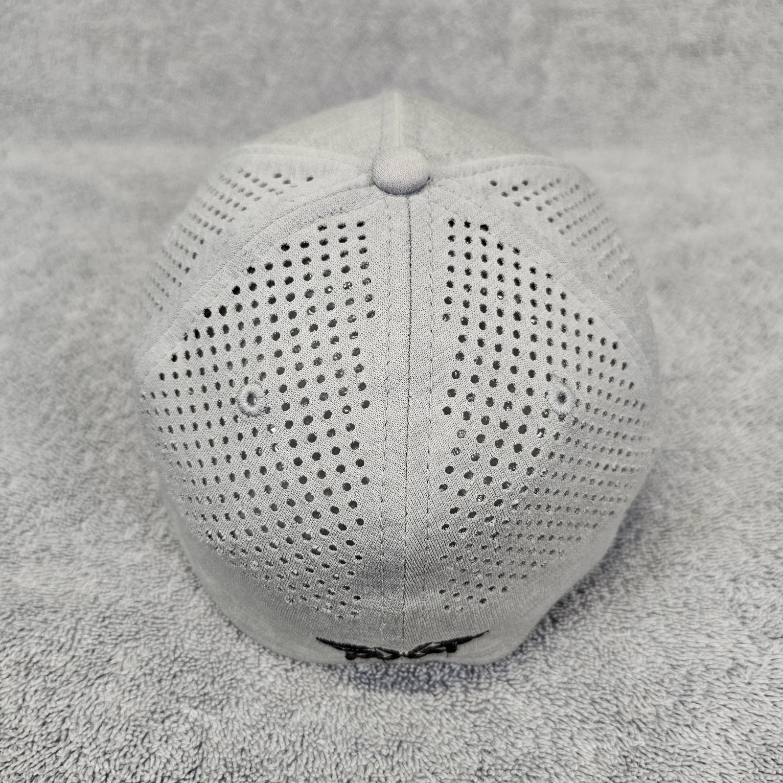 PXG Golf Hat S/M New Era 3930 LASER MESH SHADOW TECH FITTED CAP Gray Black 