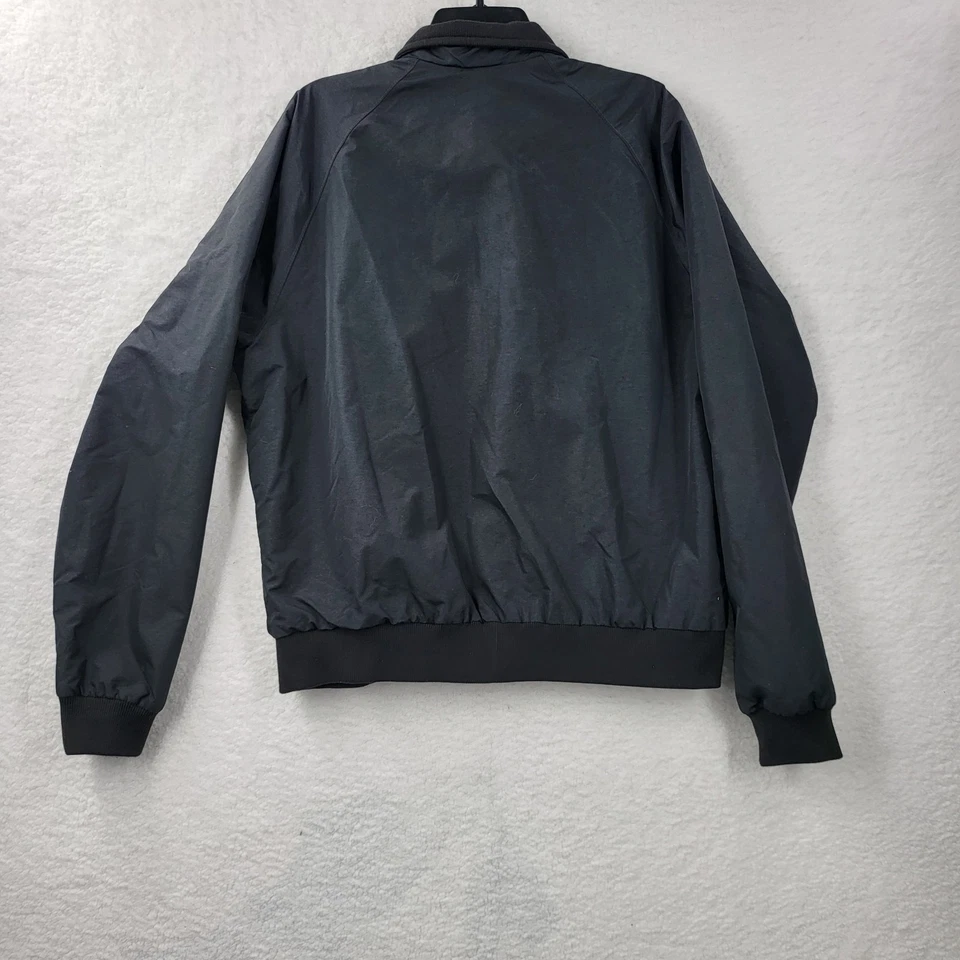 MERCEDES BENZ Hombre XL Negro Nylon Cremallera Frontal Spring Chaqueta Foto 2 de 4