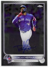 2022 Topps Chrome - Veteran Autographs - Teoscar Hernandez Blue Jays #CWA-TH