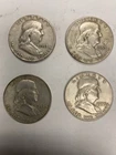 1953-d 1957-d 1958-d 1959-d Benjamin Franklin Half Dollars