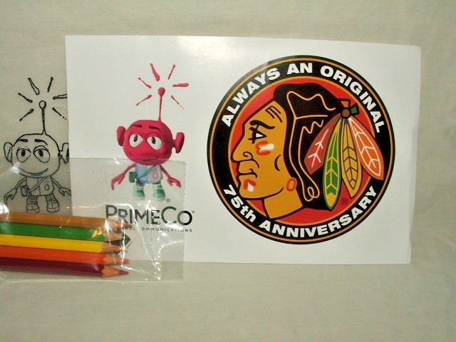 75th Anniversary Chicago Blackhawks Shrinky Dinks Keepsake Suncatcher or Magnet 