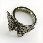 Vintage LOIS HILL Sterling Silver Butterfly Ring size 7