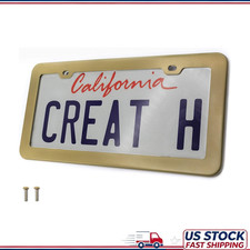 Matte Gold License Plate Frame 201 Stainless Steel Matte Gold License Plate Frame 201 Stainless Steel
