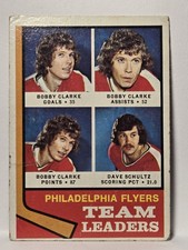 1974-75 Topps - Team Leaders Bobby Clarke, Dave Schultz #154