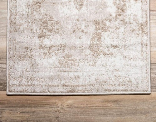 Unique Loom Sofia Collection Area Rug - Salle 2' x 6' 7" Runner, Beige/Ivory - Picture 8 of 9