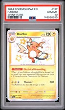 2024 Pokemon Paldean Fates 132 Raichu Shiny Rare PSA 10 148930995 on eBay