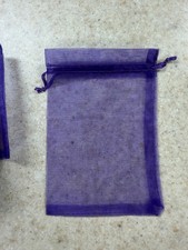 50 pcs Sheer Organza Drawstring Gift Bags, Jewelry, Wedding, Party Favor Pouch