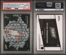 2023 PANINI NBA PLAYER OF THE DAY #RC1 VICTOR WEMBANYAMA RC /10 Vinyl PSA 10 👽