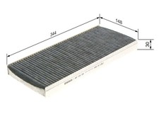 BOSCH Filter, Innenraumluft 1 987 432 306 für FORD MAZDA