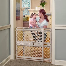Toddleroo by North States - Supergate Ergo Baby Gate: Plastic Gate Sand 