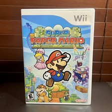Super Paper Mario (Nintendo Wii, 2007) CIB Complete with Manual