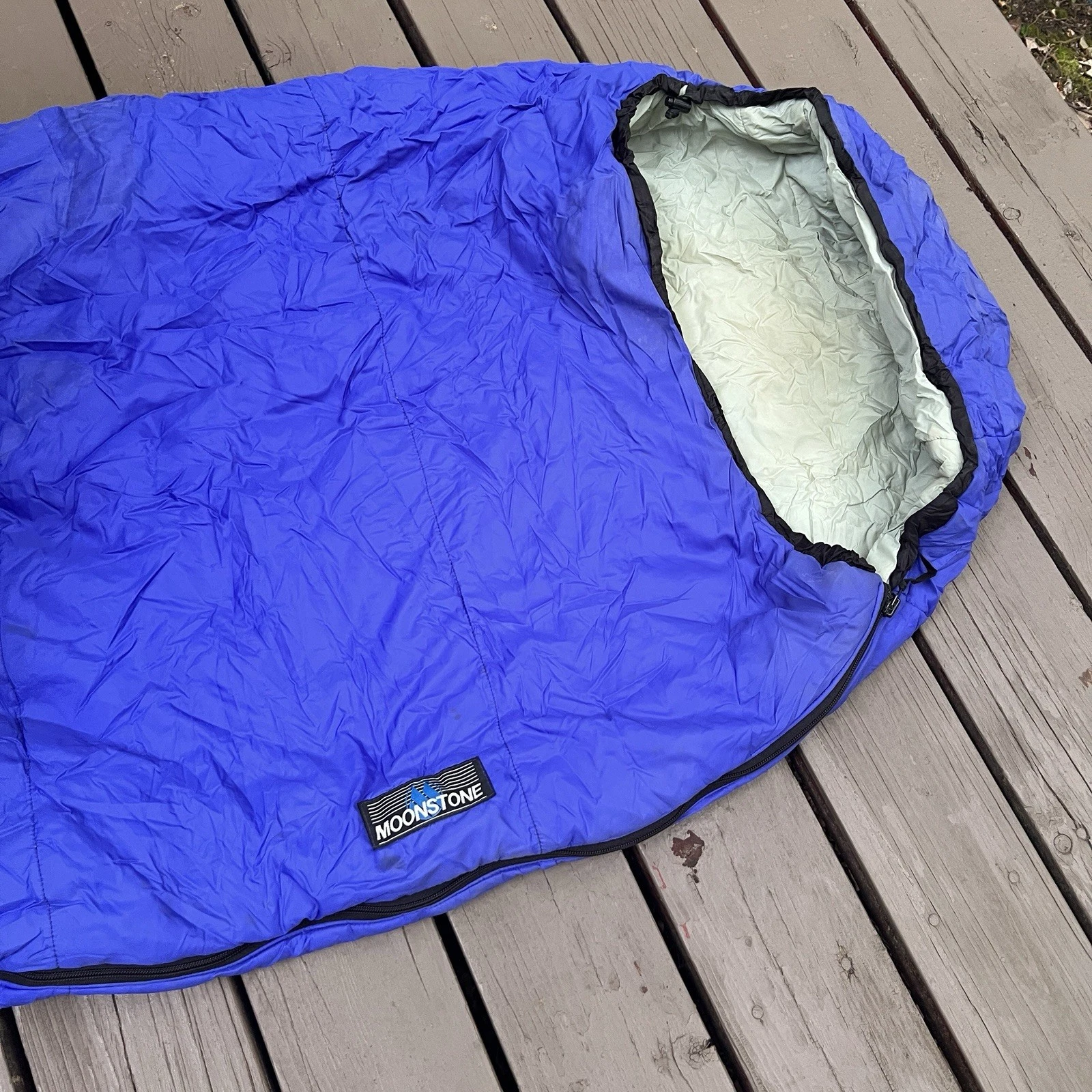 Vintage Moonstone Mummy Sleeping Bag Large 91” Backpacking Camping w/ Stuff Sack