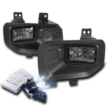 2015-2017 FORD F-150 FRONT SMOKE BUMPER DRIVING FOG LIGHT+HARNESS+10000K HID KIT