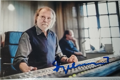 AUTOGRAPH BENNY ANDERSSON PHOTO ABBA HAND SIGNED PIANO SWEDEN BAND 70 80 MUSIC LP