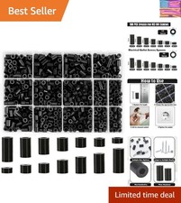 1000 Pieces Nylon Round Spacers, Electrical Outlet Screws Spacers for M3 M4 S...