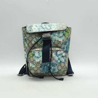 Gucci Blooms Blue Canvas Backpack T10208647