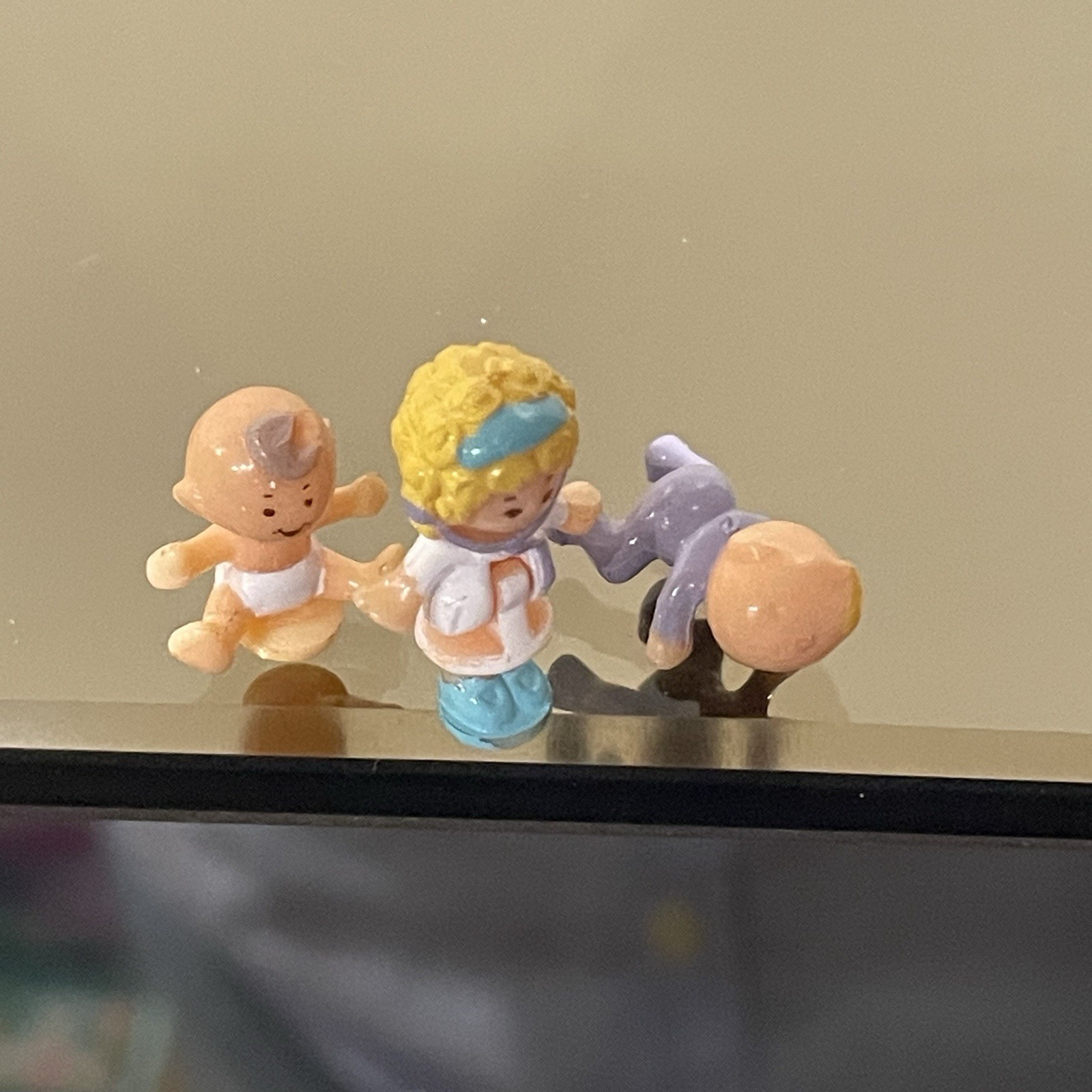 Vintage Polly Pocket Polly In The Nursery 1992 Bluebird Pink Hexagon COMPLETE