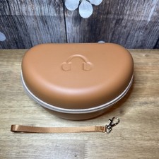 Stukcaze Hard Shell Headphone Case Brown Travel Storage Bag Zippered 