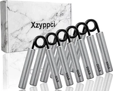 Grip Strength Trainer,50LBS-300LBS Metal 50+100+150+200+250+300LB, silver 