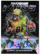 2020 Leaf Metal Draft TD Kings Auto Albert Okwuegbunam #TK-AO2 Crystals /4 (RC)