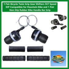 1 Pair Bicycle Twist Grip Gear Shifters 3X7 Speed DIP Compatible for Mountain...