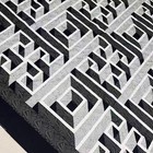 Machine Pieced Labyrinth Queen Size Quilt top  #Lj-002 — photo 2