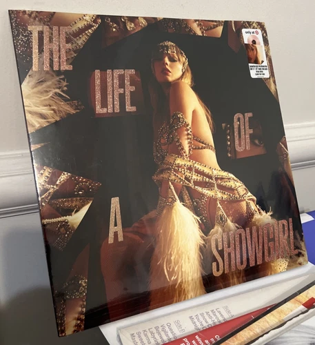 Taylor Swift The Life Of A Showgirl Exclusive Pink Vinyl LP Sealed poster photos