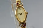 Vintage 1986 Seiko Tisse 1E20-5760 Gold Rhinestone Quartz Women's Watch JAPAN