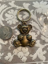 Vintage New Teddy Bear Key Ring