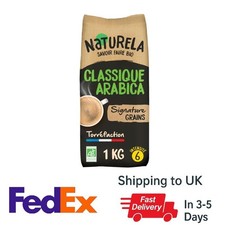 NATURELA - Café Grains Bio - Classique Arabica - 100% Arabica - 1 kg