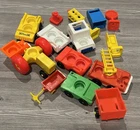 Lot Of Vintage FP Little People Vehicles Car Stop Sign Mail Telephone Booth