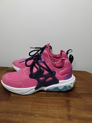 Nike React Presto MC GS NBY Fuchsia White Shoes CD8138-600 Youth Size 4