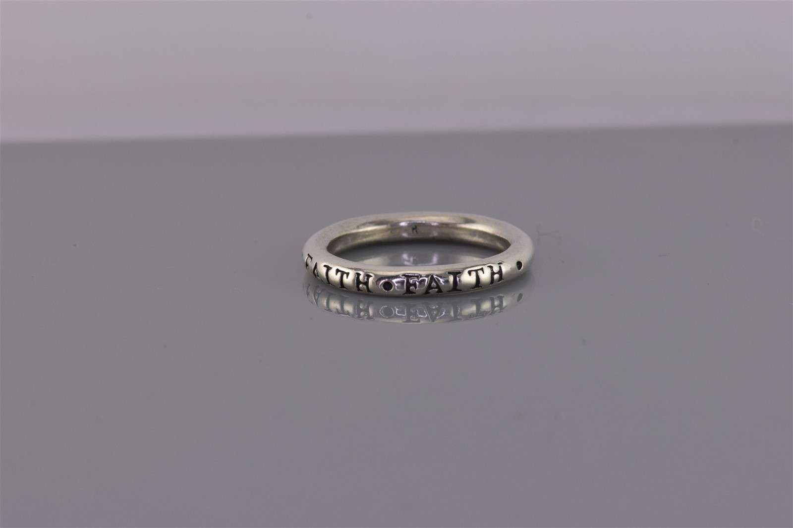 Sterling Silver 3mm Solid FAITH Solid Rounded Sta… - image 7