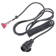 13 Pin Style Plug With Trailer Curly Extension Lead Cable 4m For Ifor Williams