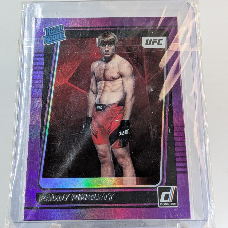 2022 Donruss UFC - Rated Rookie Paddy Pimblett #207 Purple Flood (RC)