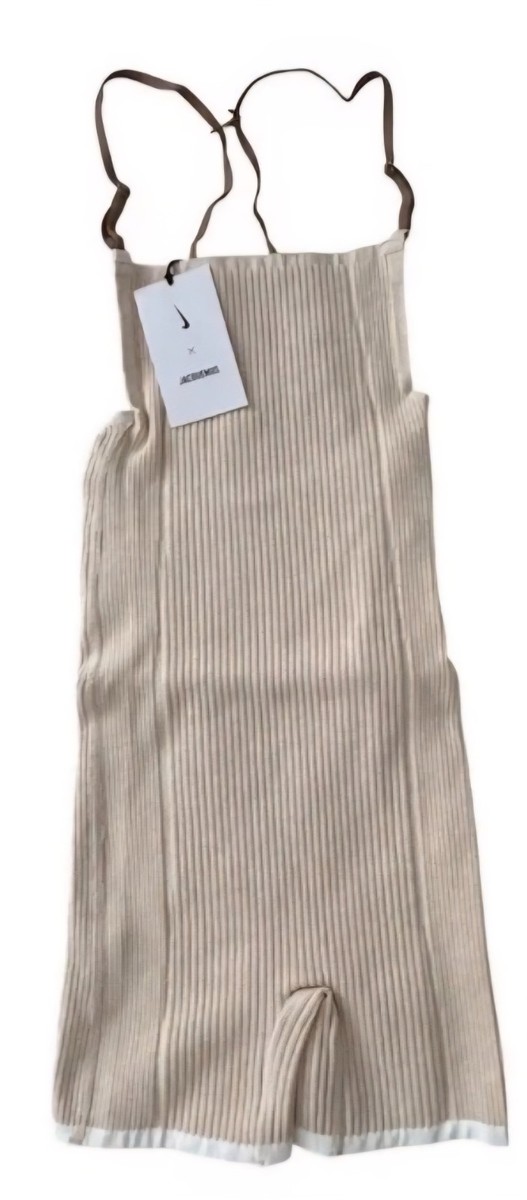 Nike x Jacquemus Le Body Short Romper Beige NWT Size XS W/ White