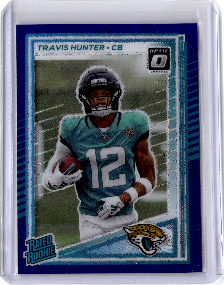 2025 Donruss Optic #201 Travis Hunter Blue Scope