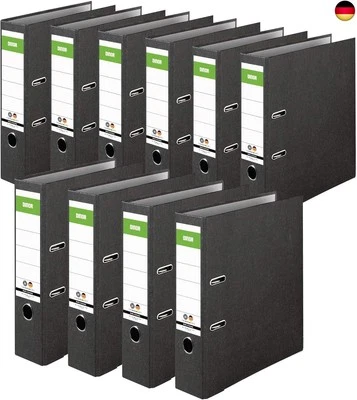 MARKE DINOR Original DINOR Ordner-Wolkenmarmor-Recycling - Made in Germany. 10er Pack 8 cm