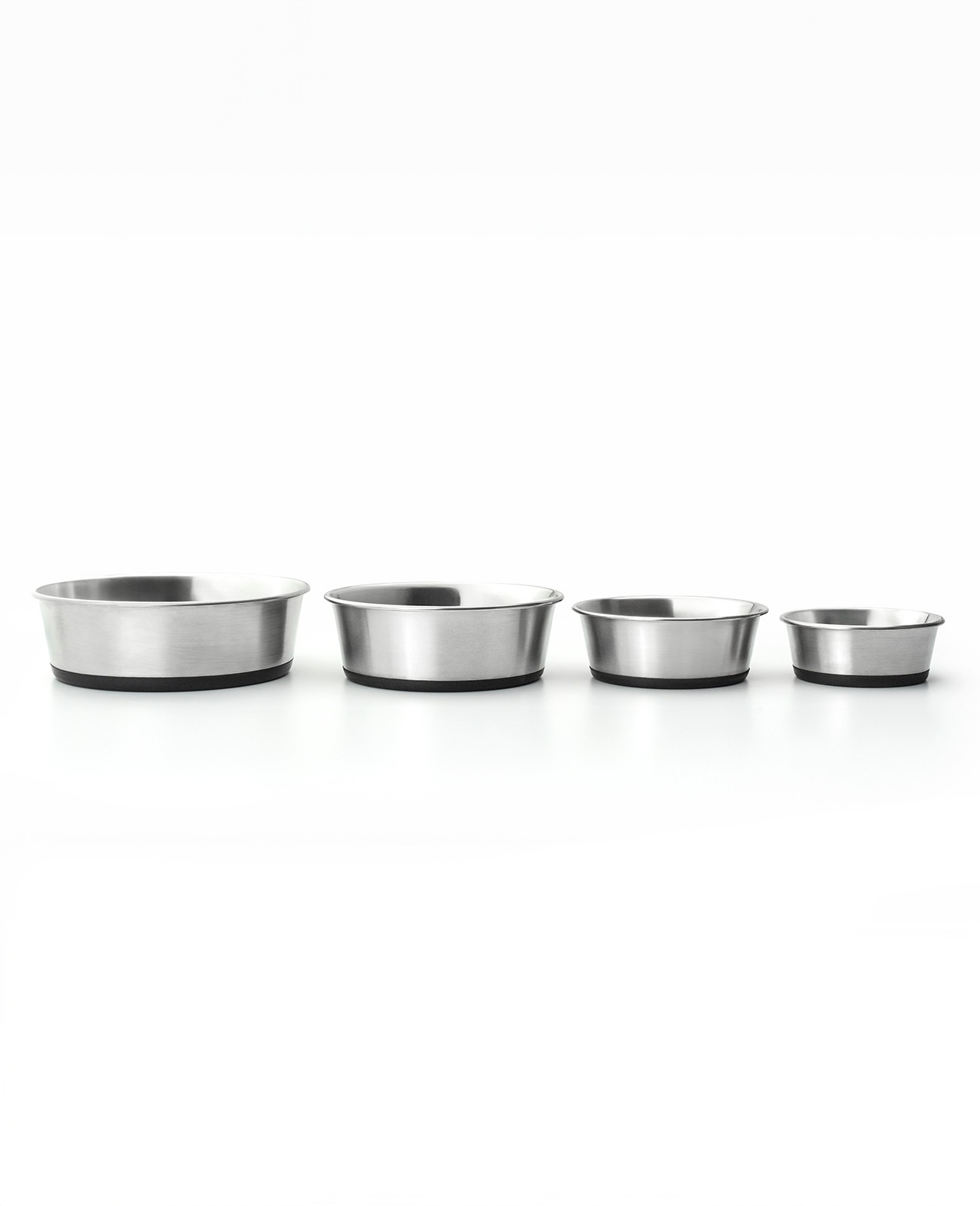 lionto Cuenco de acero inox, antideslizante, Cuenco d' agua perro y gato