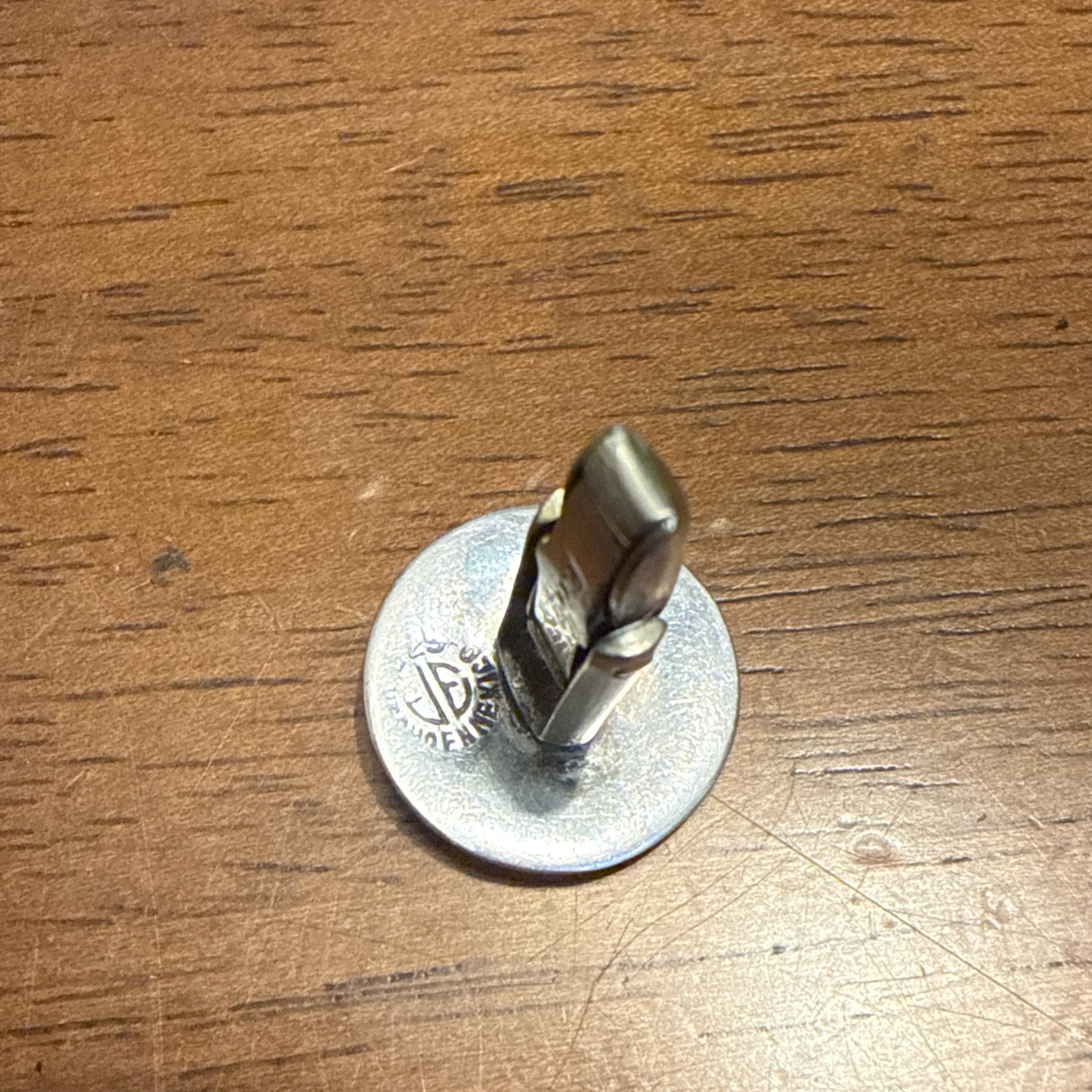 925 Signed Silver Aztec Cuff Link - image 3