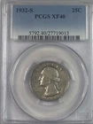 1932-S Washington Quarter PCGS XF40 Key Date Nice Eye Appeal
