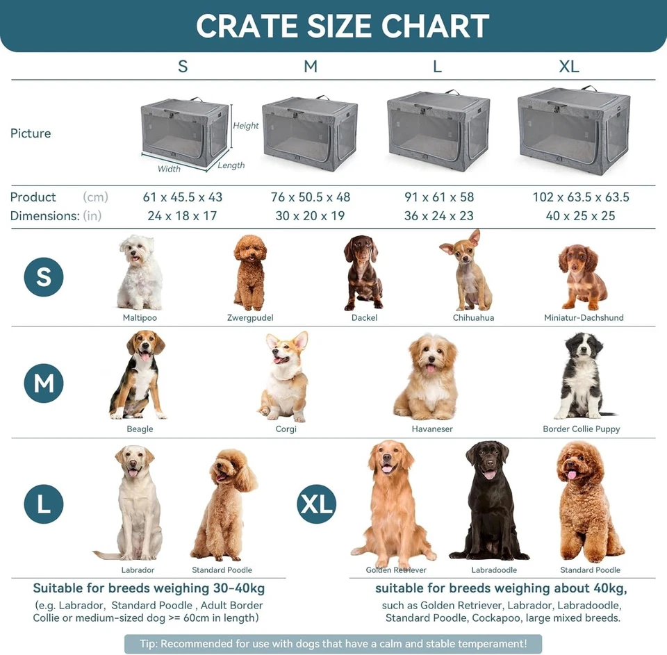 Hundebox weiche Tragbare Haustierbox für kleine Hunde mit Matte Grau - Bild 4 von 4