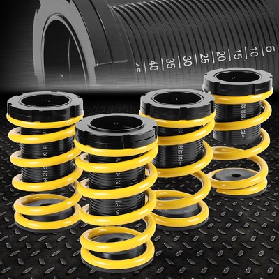 FOR 01-05 HONDA CIVIC 1.3''ADJUSTABLE COILOVER SUSPENSION LOWERING SPRING YELLOW