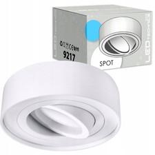 Faretto da incasso girevole bianco attacco alluminio plafoniera led