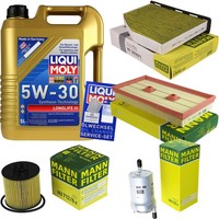 Mann Inspektionspaket 5L Liqui Moly Longlife III 5W-30 FüR VW Golf V 1.6 FSI